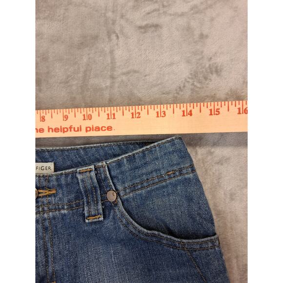 Womens Sz 4 28x31 Vintage Y2K Tommy Hilfiger Hipster Flare Boho Hippie Jeans - Picture 4 of 14